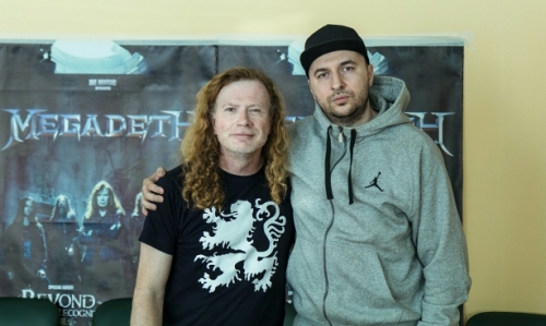 Водещият Васко Катинчаров и Dave Mustaine - Megadeth