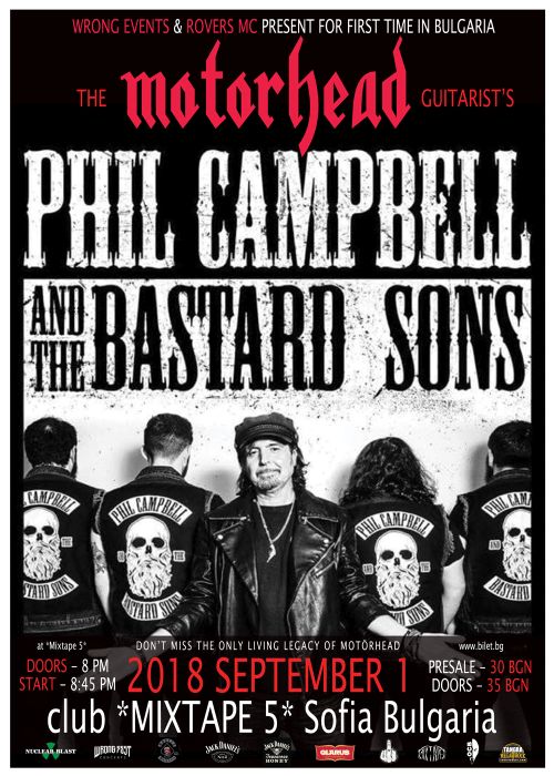 Phil Campbell And The Bastard Sons в София